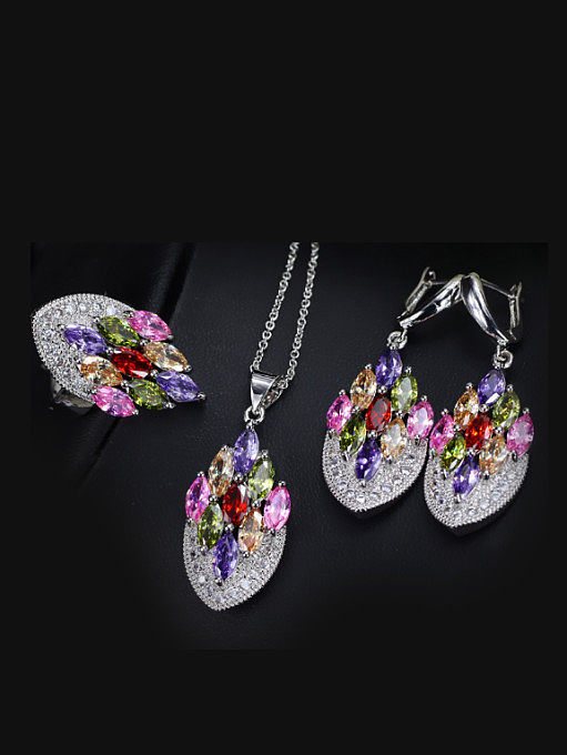 Exquisito conjunto de joyas de accesorios de boda de lujo