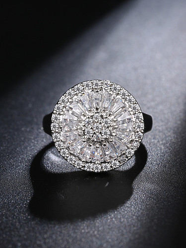 Fashion Simple Style Wedding Engagement Ring