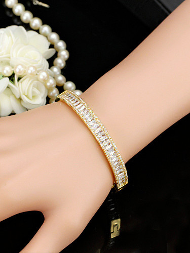 Gold Plated Western New Design Zircons Fashion Bangle