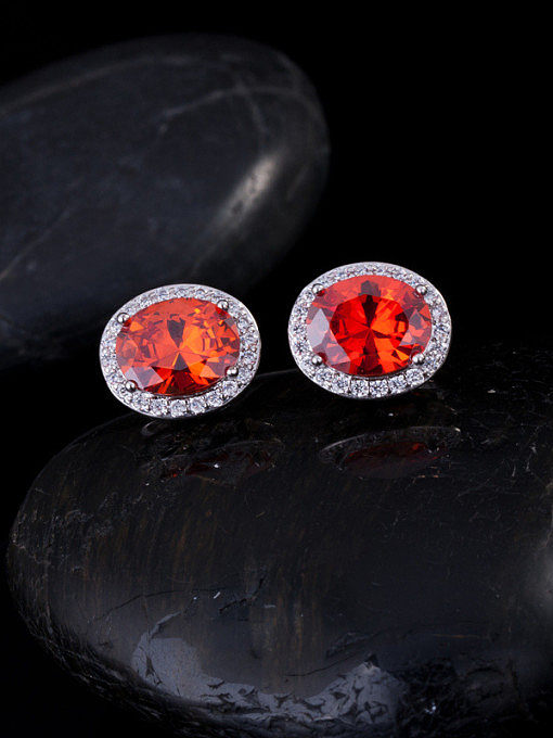 Noble AAA Zircons Stud Cluster earring