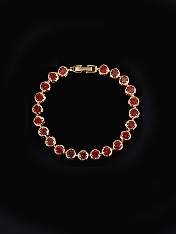 Color Zircons Luxury Bracelet