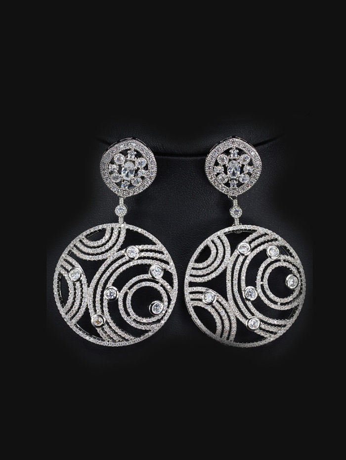 High Quality Round Copper drop earring
