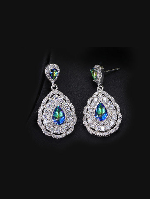 Retro Temperament Water Drop Cluster earring