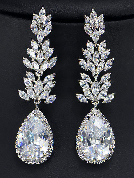 Western Style Copper Drop Cluster earring