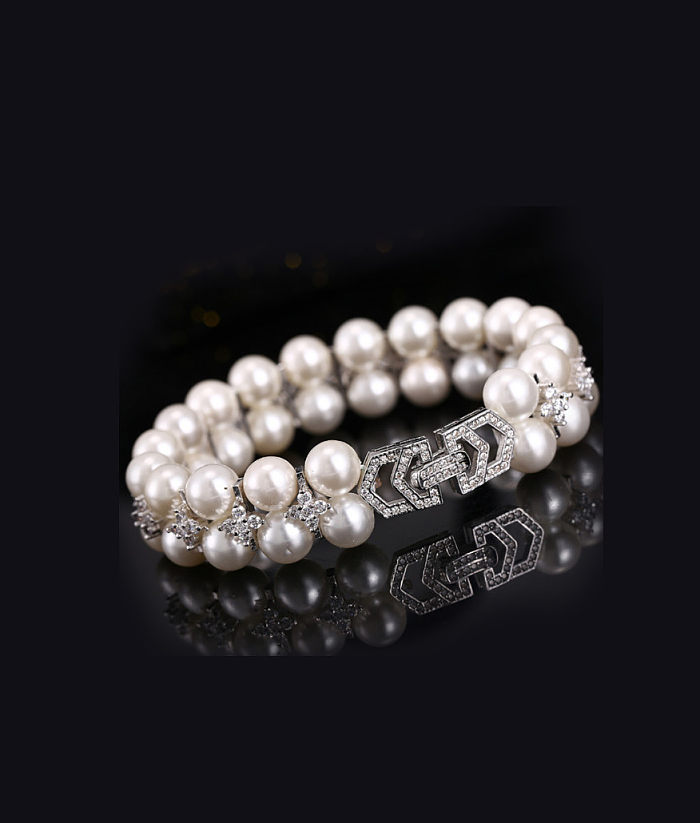 Natural Pearls Double Layer Bracelet