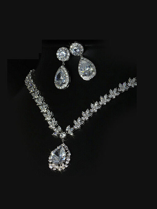 Wedding Party Water Drop Shaped Two Pieces Set