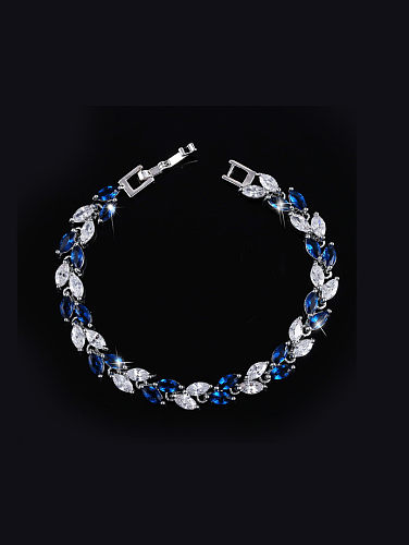 Fashion AAA Zircon Leave-shape Bracelet