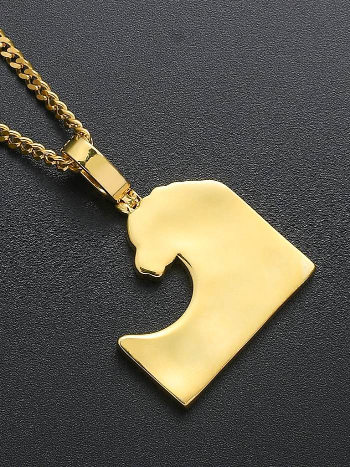 Brass Cubic Zirconia surf Hip Hop Necklace