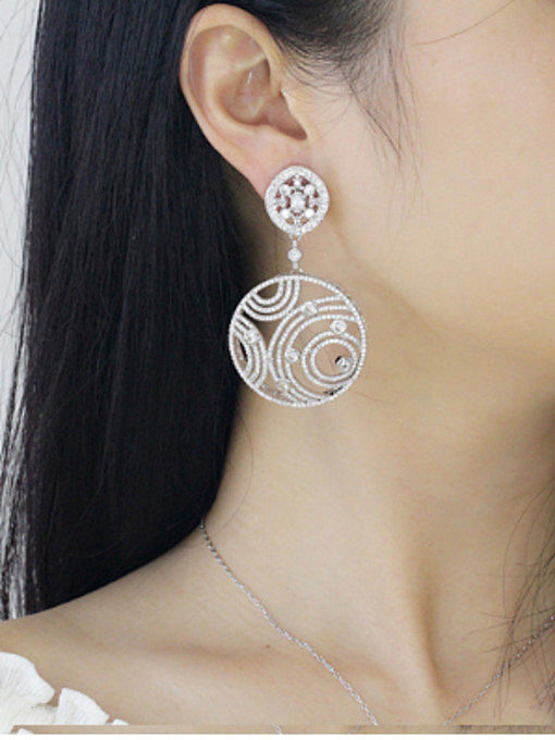 High Quality Round Copper drop earring