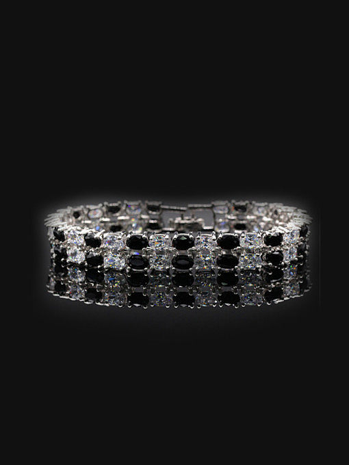 Wedding Accessories Zircons Double Layer Bracelet