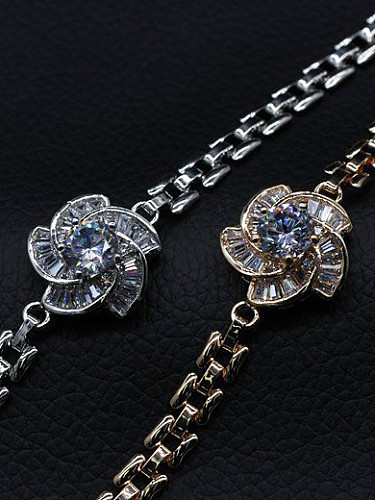 Flower-shape Copper Bracelet