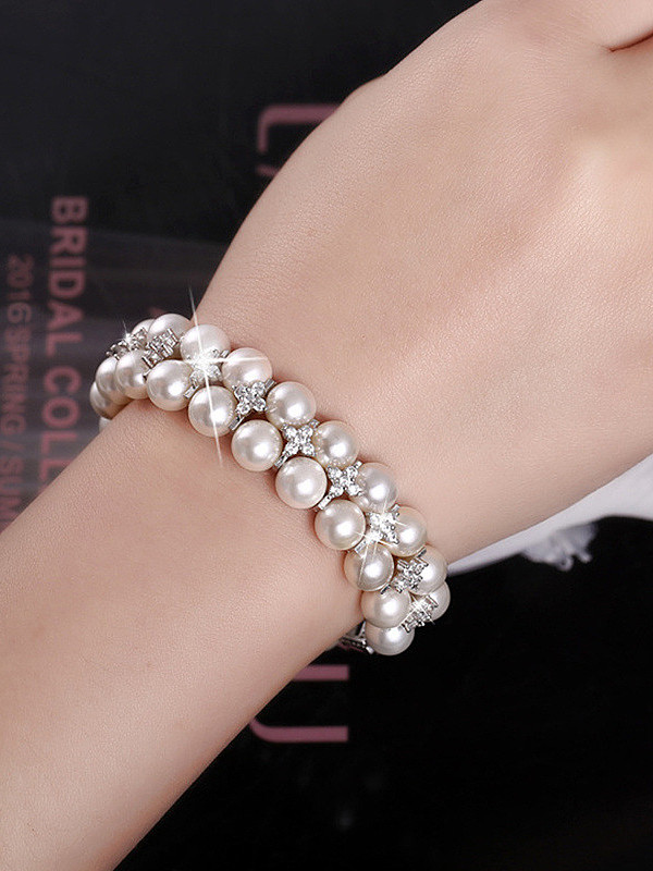 Natural Pearls Double Layer Bracelet
