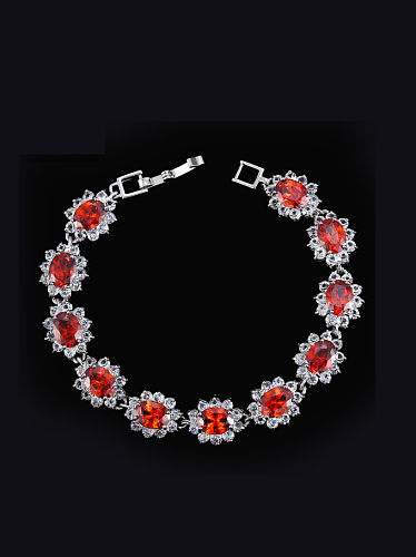 2018 Color Zircon Copper Bracelet