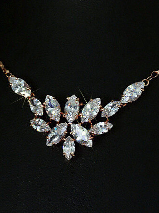 Irregular Zircons Shining Necklace