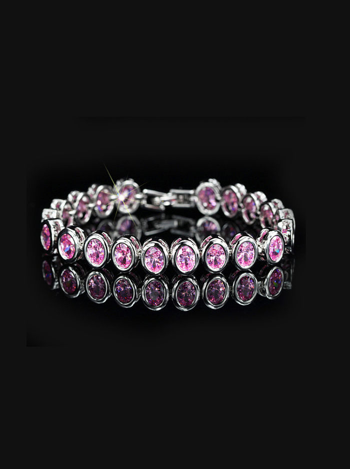 Fashion AAA Color Zircon Wedding Bracelet