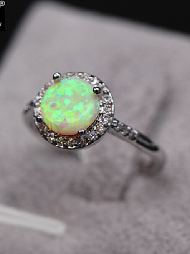 Simple Opal Stone Multistone ring