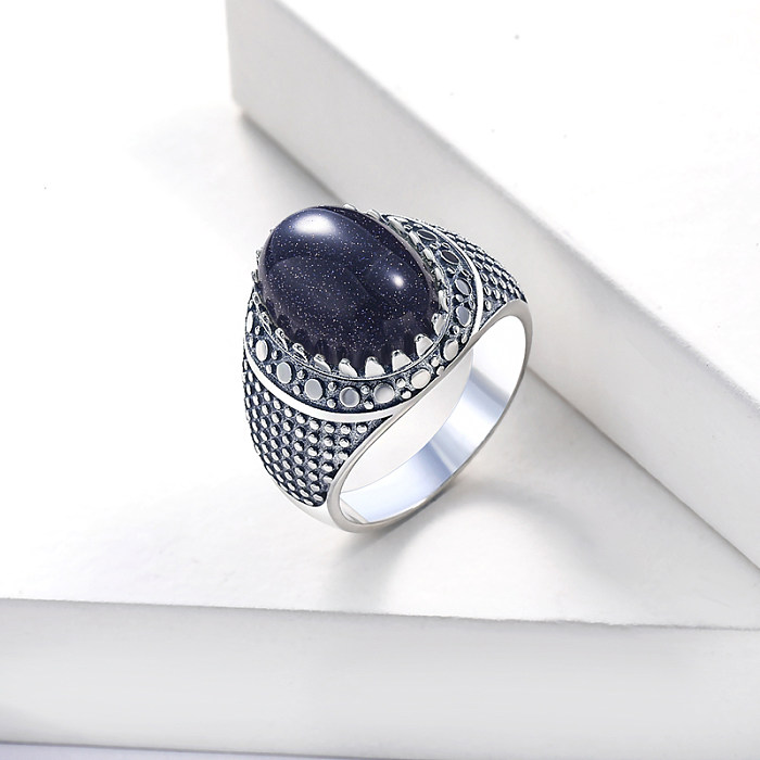Oxidized Ring 925 Real Silver for Men