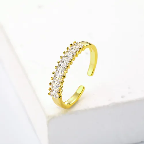 Brass with Cubic Zircon Rings for Girls