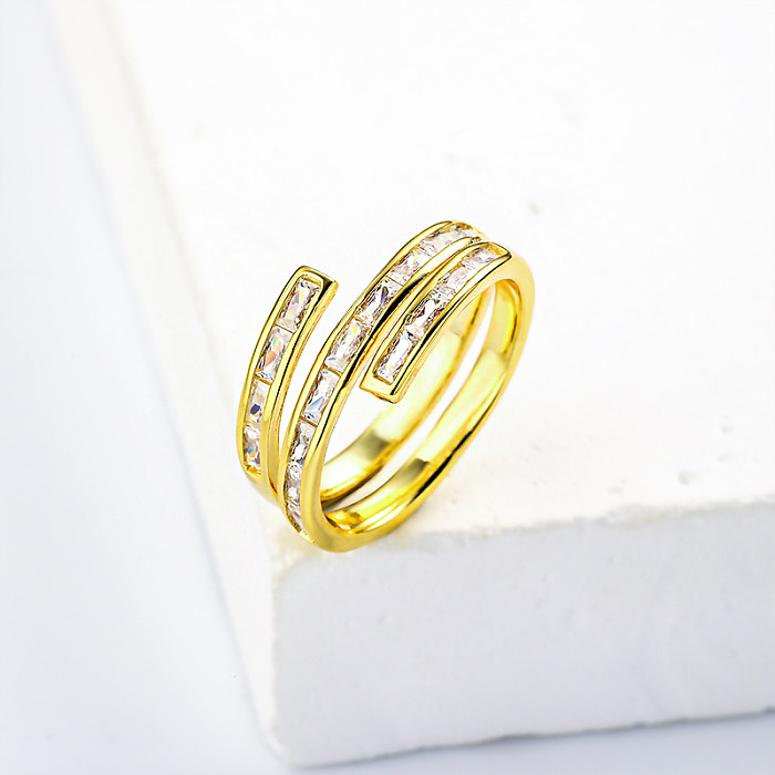 Brass with Cubic Zircon Rings for Girls