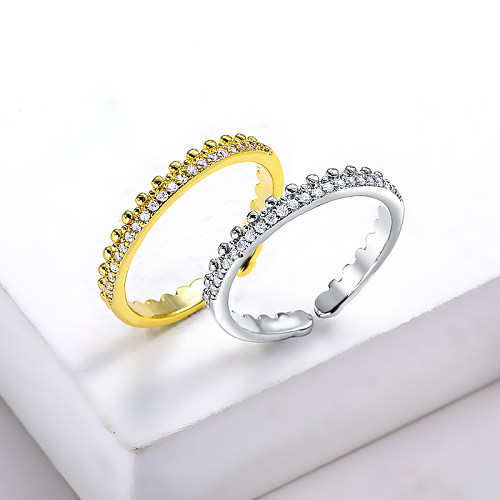 Anillos rellenos de oro de 14 k para mujer