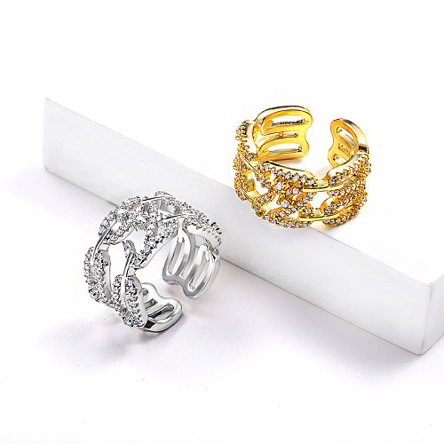 Brass with Cubic Zircon Rings for Girls