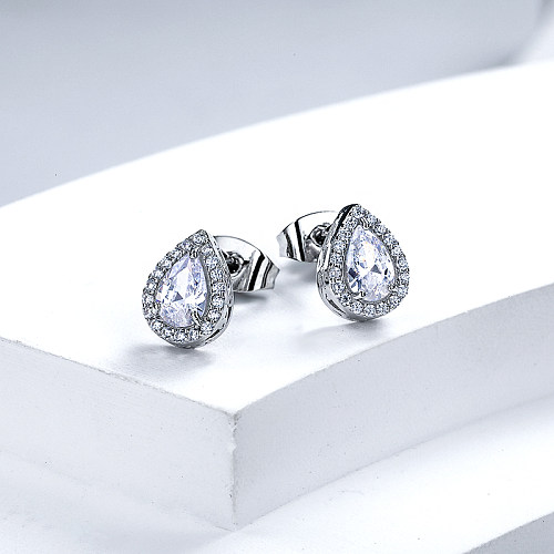 Ice Out Jewelry 925 Silver Stud Earrings