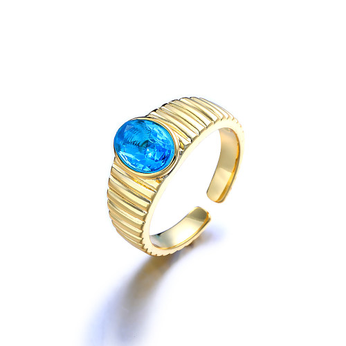 Bague topaze simple remplie d'or vintage