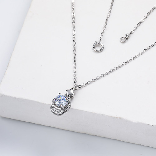 Collier pendentif en argent 925 délicat