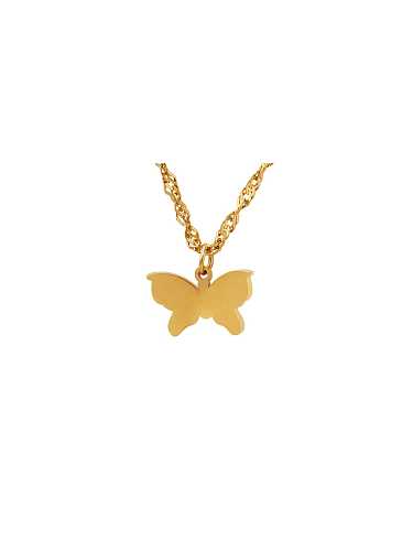 Titanium Steel Butterfly Trend Necklace