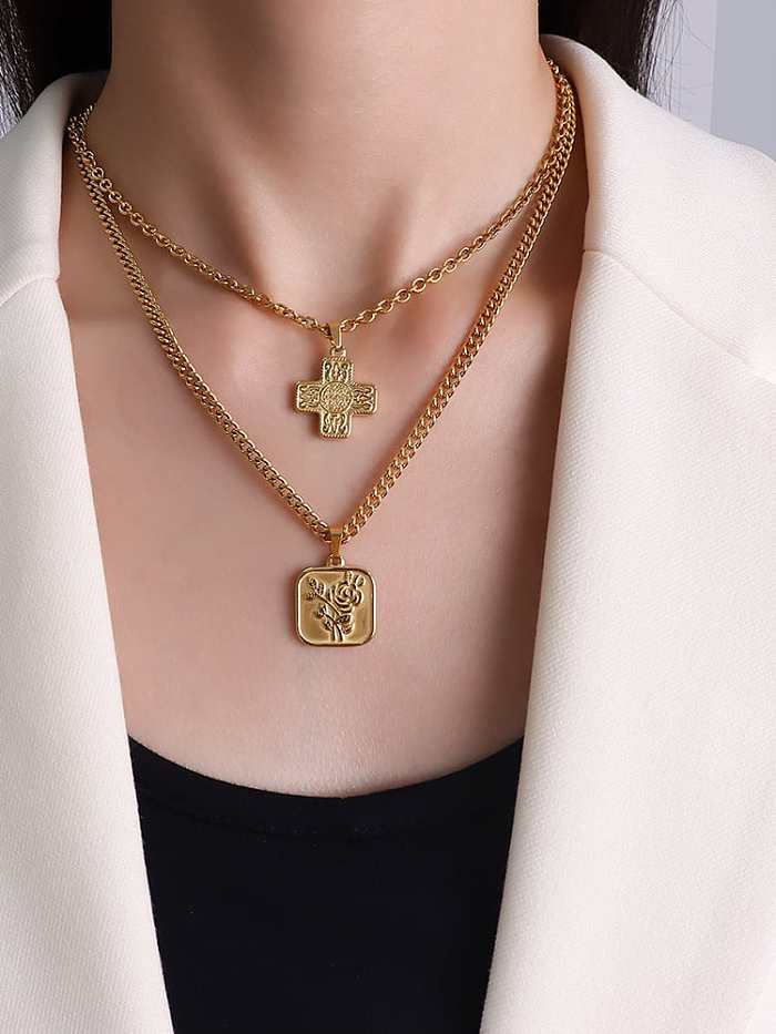 Titanium Steel Geometric Minimalist Cable Chain