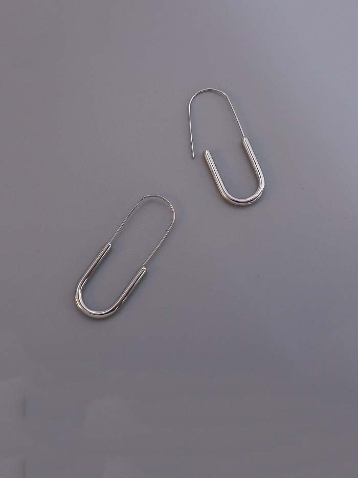 Titanium 316L Stainless Steel Geometric Pin Minimalist Stud Earring with e-coated waterproof