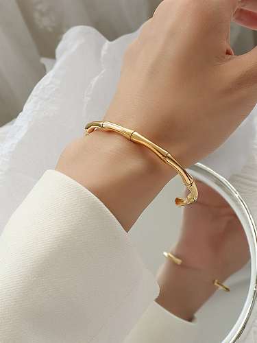 Titanium Steel Irregular Hip Hop Cuff Bangle