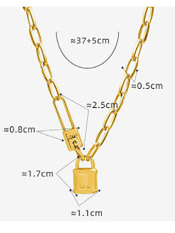 Titanium Steel Locket Hip Hop Hollow Chain Necklace