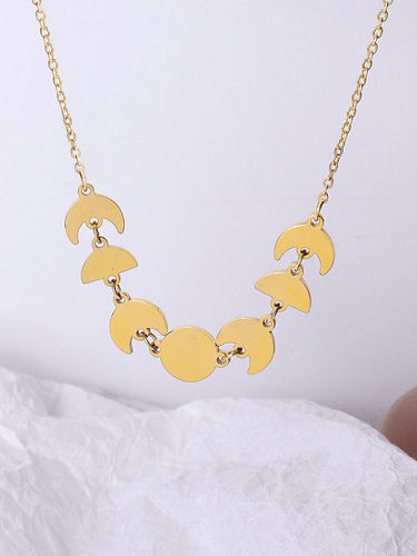 Brass Smooth Irregular Minimalist Necklace