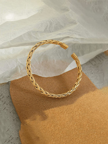 Titanium Steel Geometric Minimalist Band Bangle
