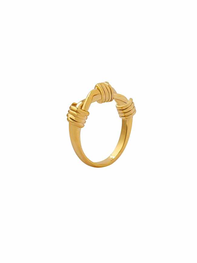 Titanium Steel Geometric Trend Band Ring