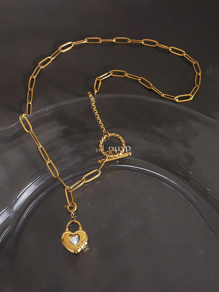 Titanium Steel Heart Vintage Necklace