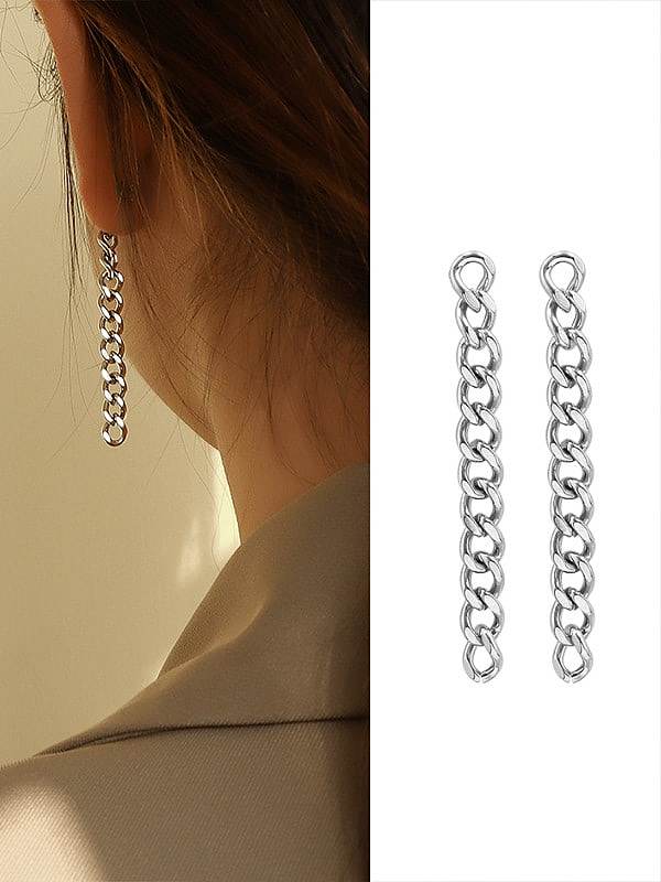 Titanium 316L Stainless Steel Vintage Geometric Earring And Braclete Set with e-coated waterproof