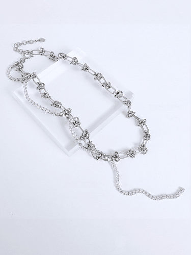 Titanium Steel Tassel Vintage Hollow Chain Necklace