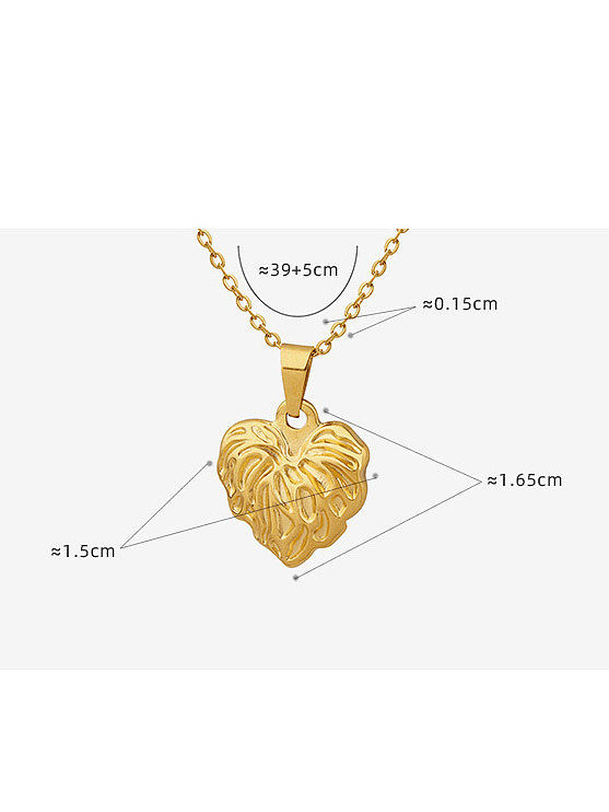 Titanium Steel Heart Vintage Necklace