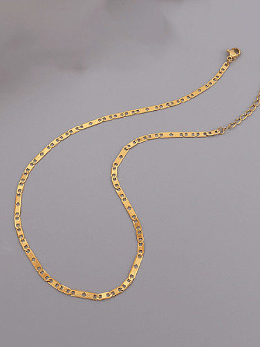 Geometrische Vintage-Halskette aus Titan 316L Edelstahl mit E-Beschichtung, wasserdicht