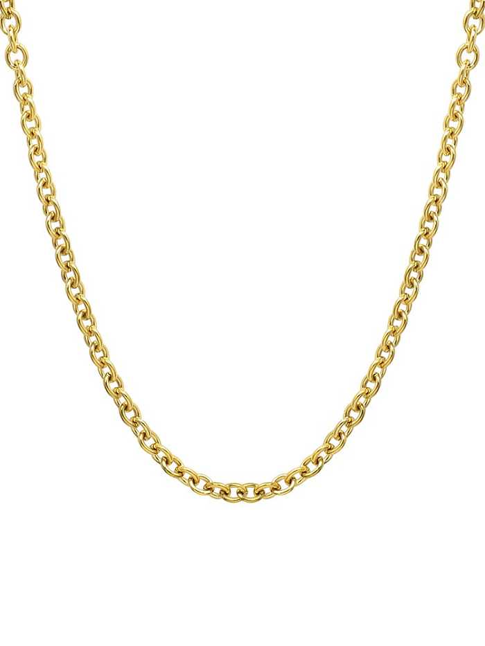 Titanium Steel Geometric Minimalist Cable Chain