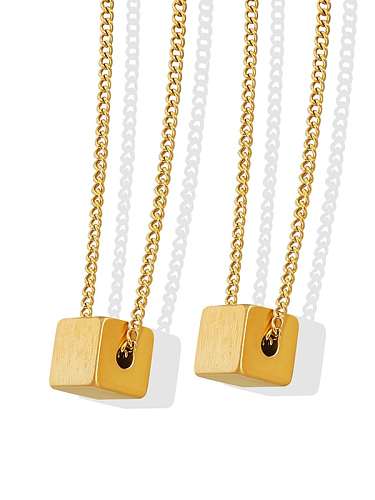 Stainless steel Square Minimalist Necklace