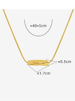 Titanium Steel Geometric Minimalist Necklace