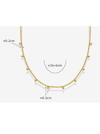 Titanium Steel Round Minimalist Necklace