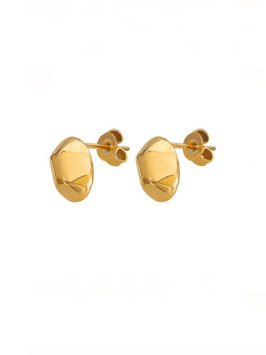 Titanium Steel Irregular Vintage Stud Earring