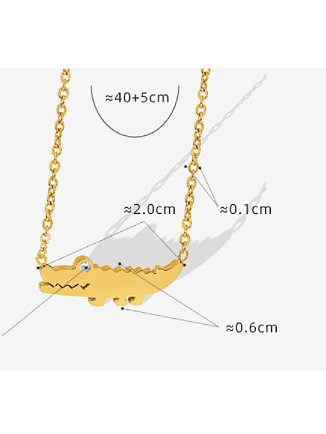 Titan Stahl Strass unregelmäßige minimalistische Halskette