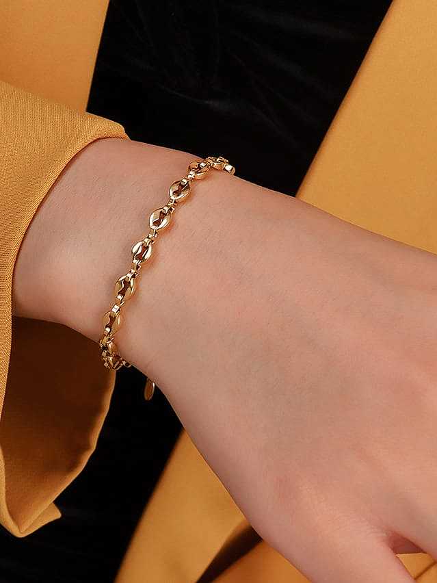 Ensemble de bracelets et colliers irréguliers minimalistes en acier inoxydable 316L en titane avec revêtement en e imperméable
