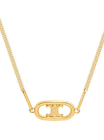 Titanium 316L Stainless Steel Minimalist Hollow Geometric Pendant Necklace with e-coated waterproof
