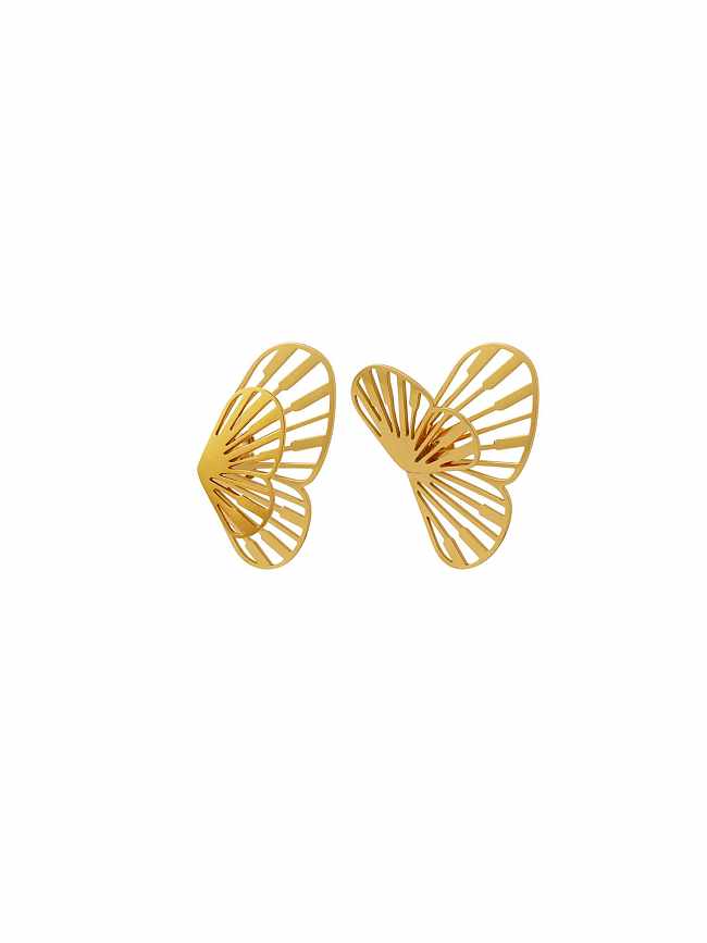 Boucles d'Oreilles Tendance Papillon Acier Titane